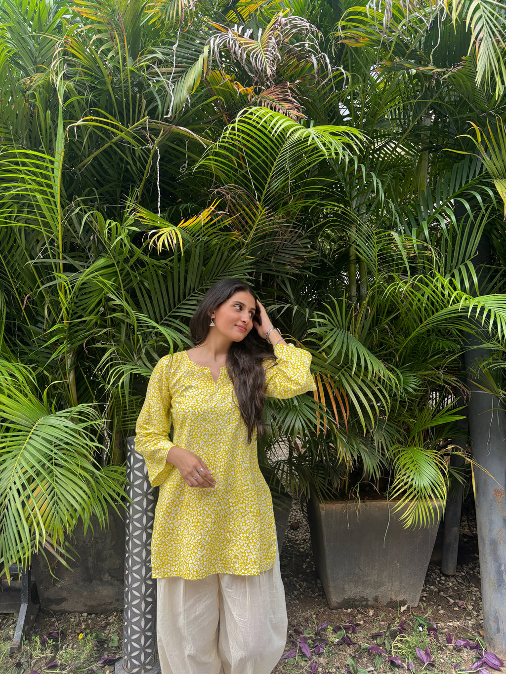 Yellow Bliss (Kurti with Farsi Salwar)
