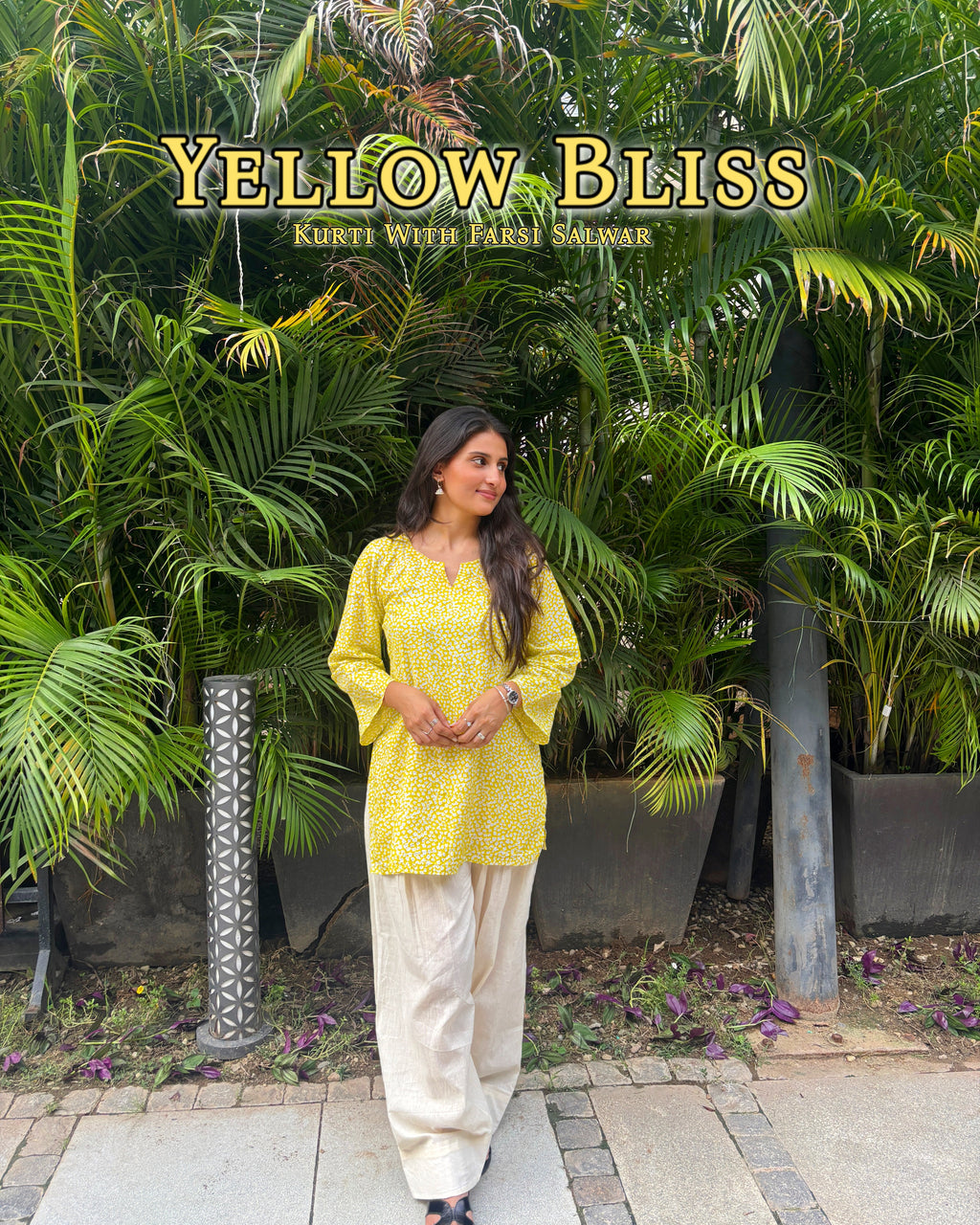 Yellow Bliss (Kurti with Farsi Salwar)